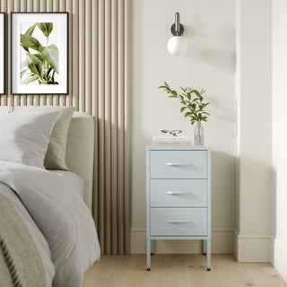 The Richmond - Industrial Style Metal Drawers In Sky Blue - Urban Lockers