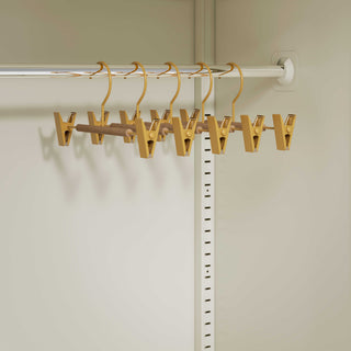 Multi Clip Hanger 5 Pack | Kids Mustard - Urban Lockers