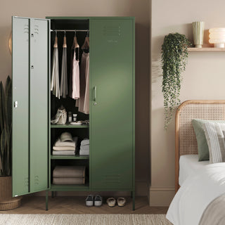 The Chelsea - Tall Double Door Storage Locker In Forest - Urban Lockers